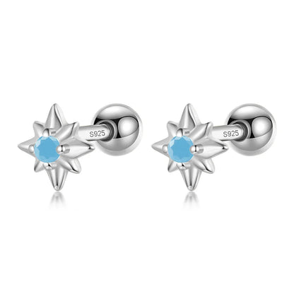 Aretes Rectángulo, Flor o Estrella de Color
