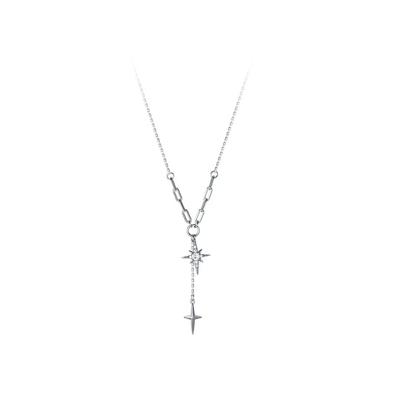 Collar Choker Estrella y Cruz con Zirconias