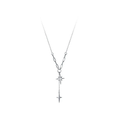 Collar Choker Estrella y Cruz con Zirconias