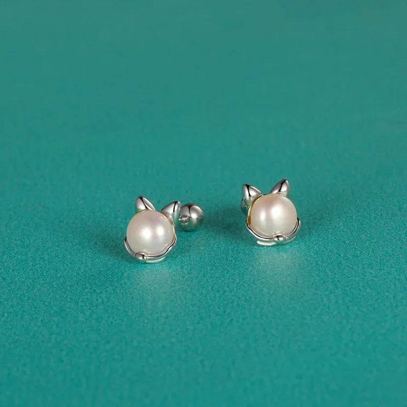 Aretes Conejito o Gatito Esmaltados