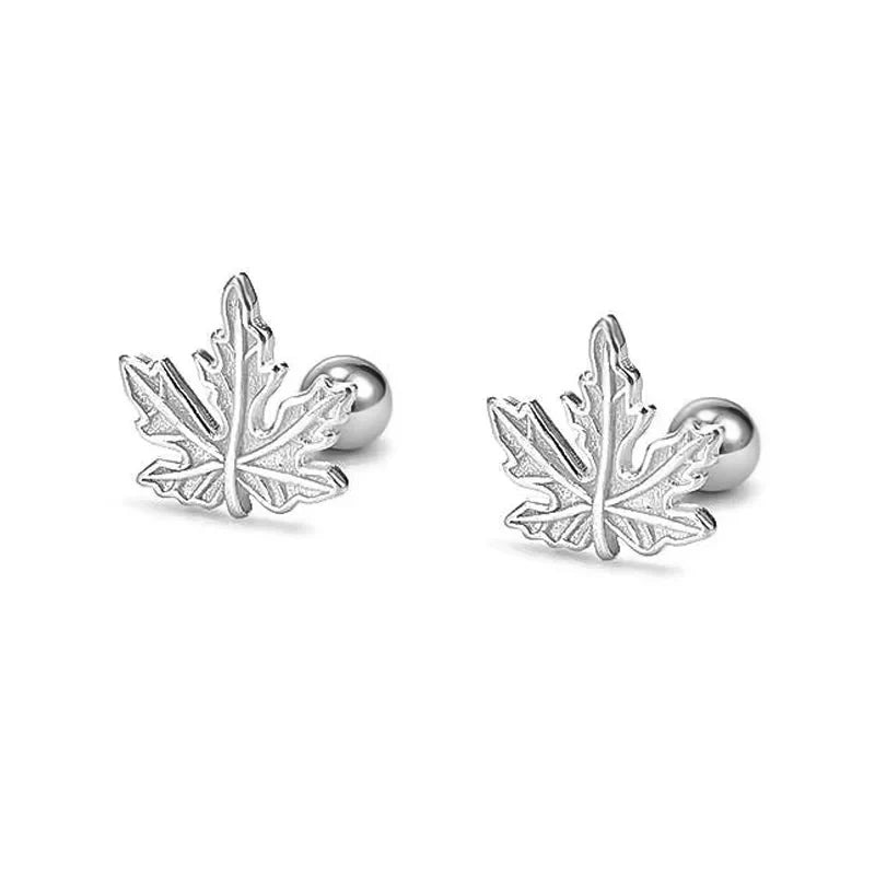 Aretes Hojas Minimalistas