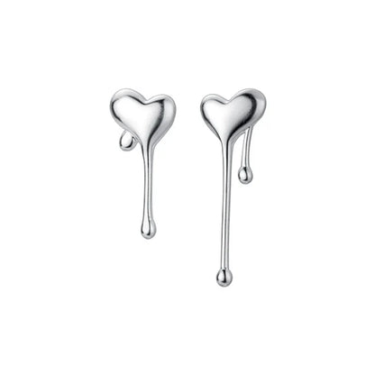 Aretes Corazón Asimétricos