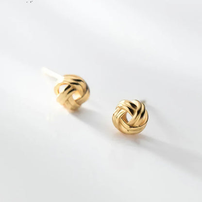 Aretes Nudo Dorado