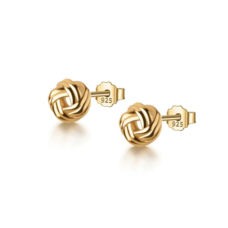 Aretes Nudo Dorado