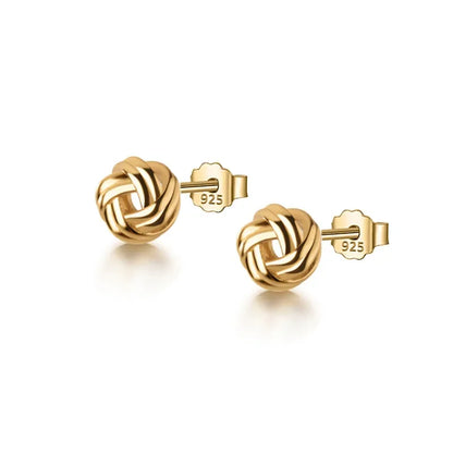 Aretes Nudo Dorado