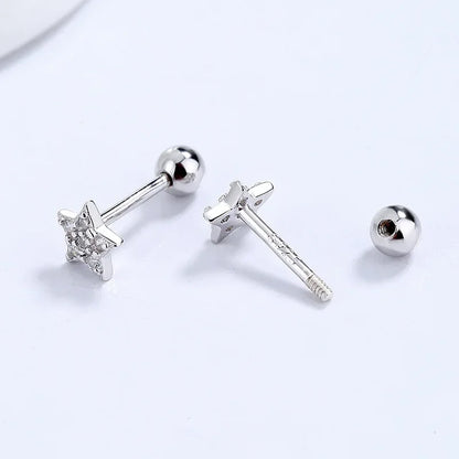 Aretes Corazón o Estrella con Zirconia