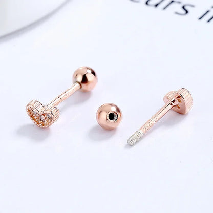 Aretes Corazón o Estrella con Zirconia