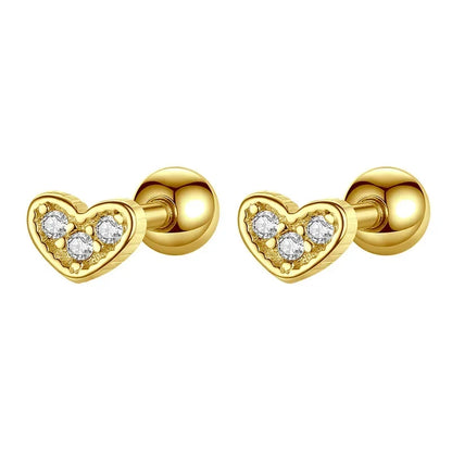 Aretes Corazón o Estrella con Zirconia