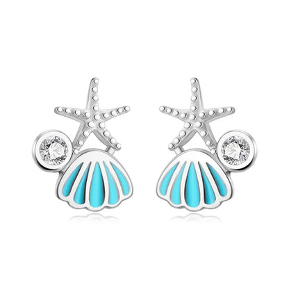 Aretes Concha y Estrella de Mar