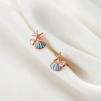 Aretes Concha y Estrella de Mar