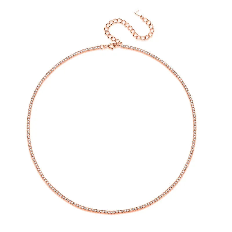 Collar Choker con Zirconias Deslumbrantes