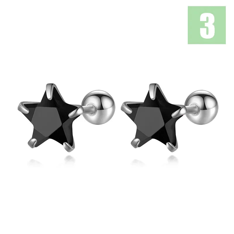 Aretes Estrella Romántica con Zirconias