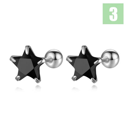 Aretes Estrella Romántica con Zirconias