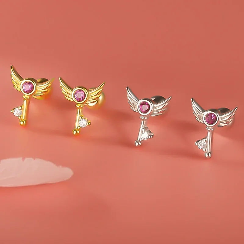 Aretes Alas con Zirconia