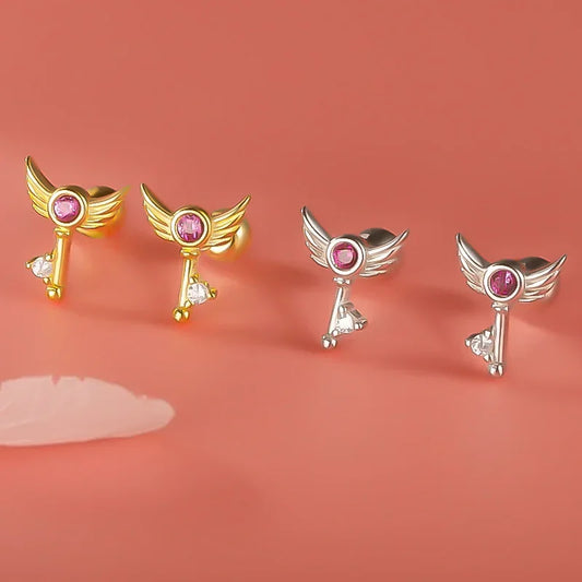 Aretes Alas con Zirconia