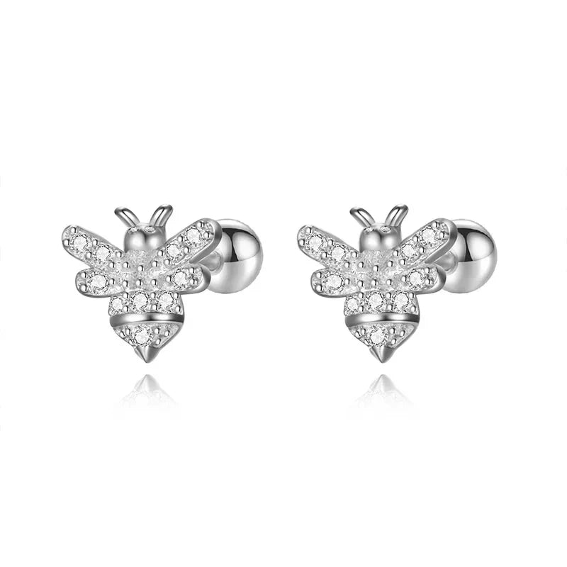 Aretes Abeja de Rosca