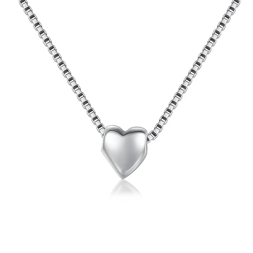 Collar con Dije de Corazón Romántico