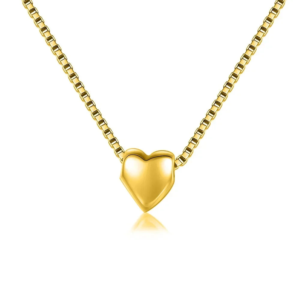 Collar con Dije de Corazón Romántico