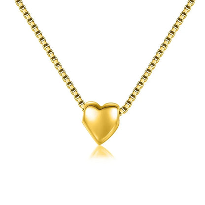 Collar con Dije de Corazón Romántico