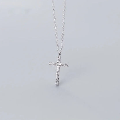 Collar Cruz con Zirconias