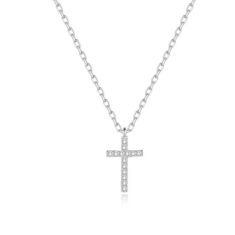Collar Cruz con Zirconias
