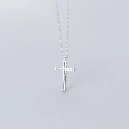 Collar Cruz con Zirconias
