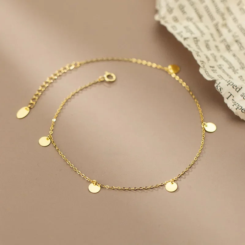 Tobillera con Discos Colgantes