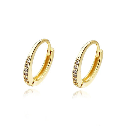 Arracadas con Dije Colgante de Zirconias
