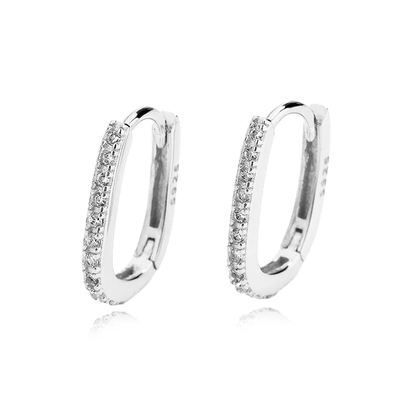 Arracadas con Dije Colgante de Zirconias
