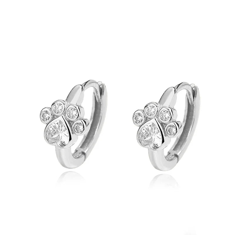 Arracadas con Dije Colgante de Zirconias