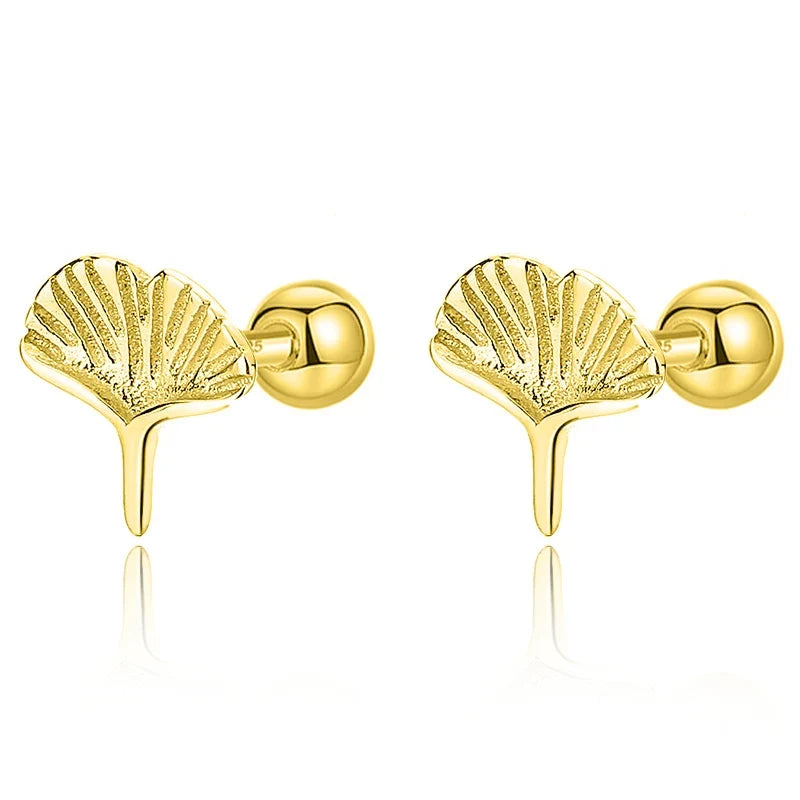 Aretes Hojas de Ginkgo y Maple