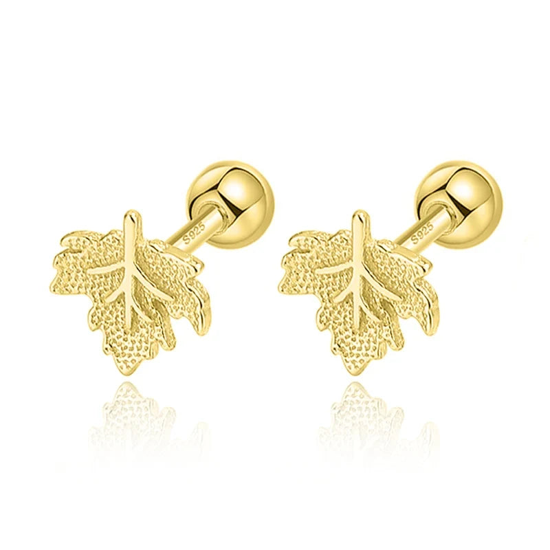 Aretes Hojas de Ginkgo y Maple