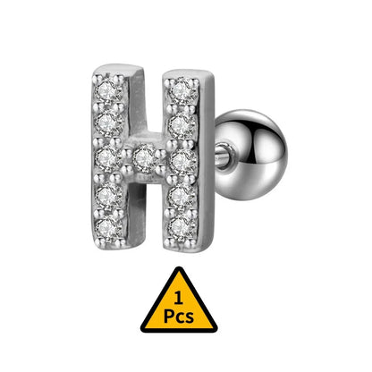 Aretes Inicial con Zirconias de Rosca