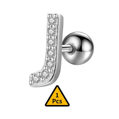 Aretes Inicial con Zirconias de Rosca