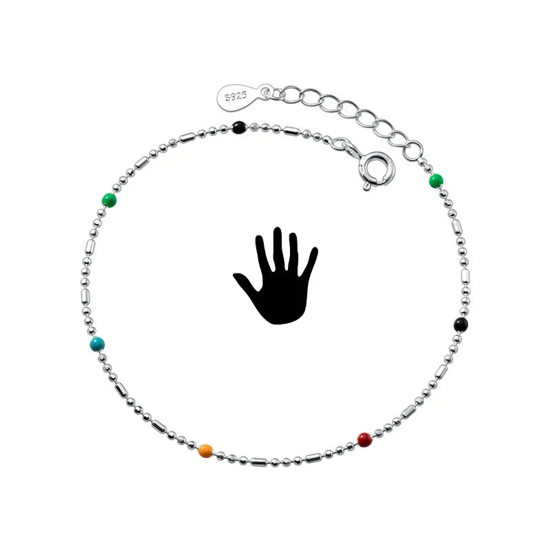 Tobillera de Cuentas de Colores