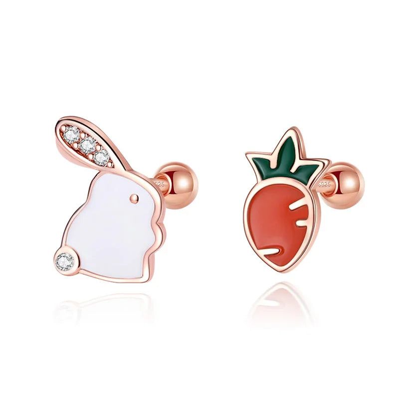 Aretes Conejito con Rábano