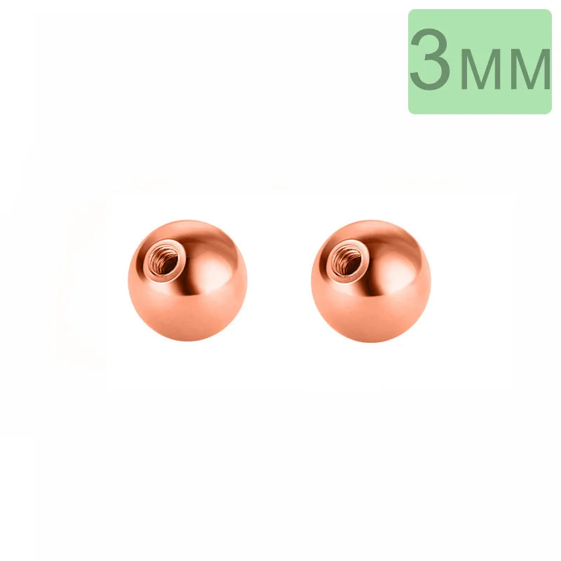 Aretes Bolita de Rosca