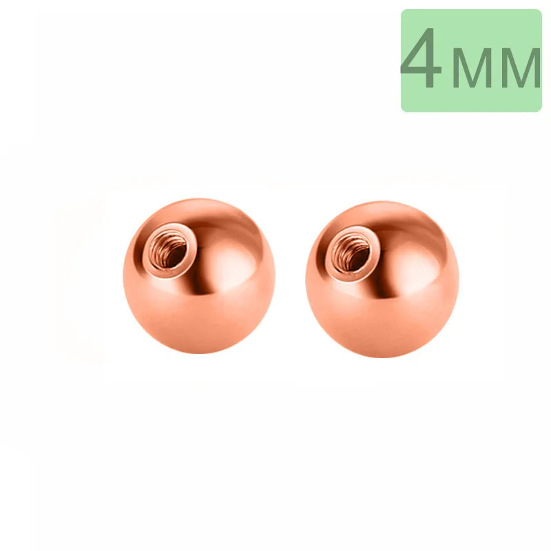 Aretes Bolita de Rosca
