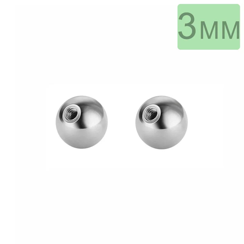Aretes Bolita de Rosca
