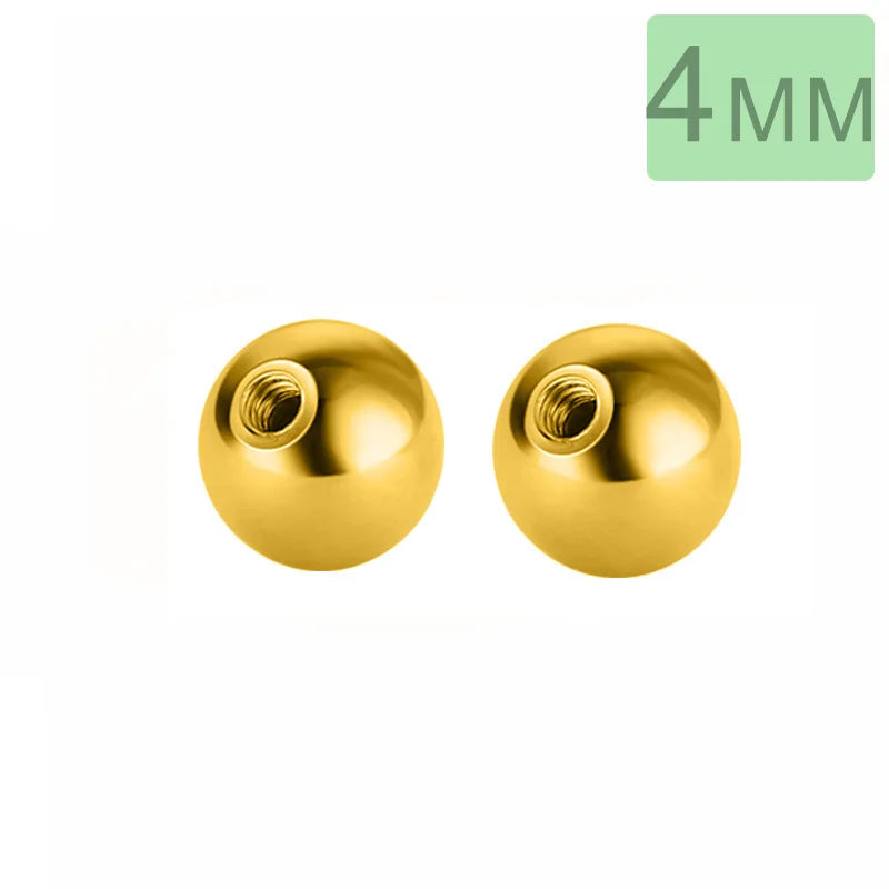 Aretes Bolita de Rosca