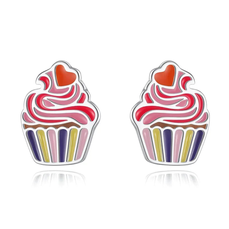 Aretes Patines Esmaltados