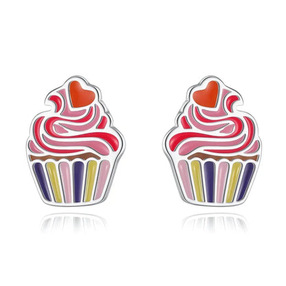 Aretes Patines Esmaltados