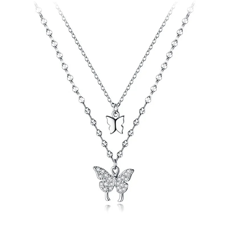 Collar Choker Doble con Luna y Estrella