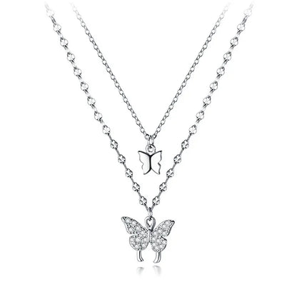 Collar Choker Doble con Luna y Estrella