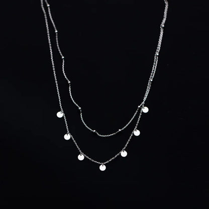Collar Choker Doble de Discos