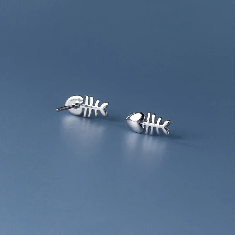 Aretes Pececito en Plateado o Dorado