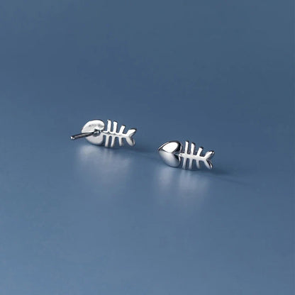 Aretes Pececito en Plateado o Dorado