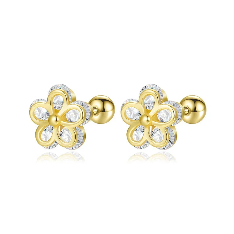 Aretes Florecita con Zirconias