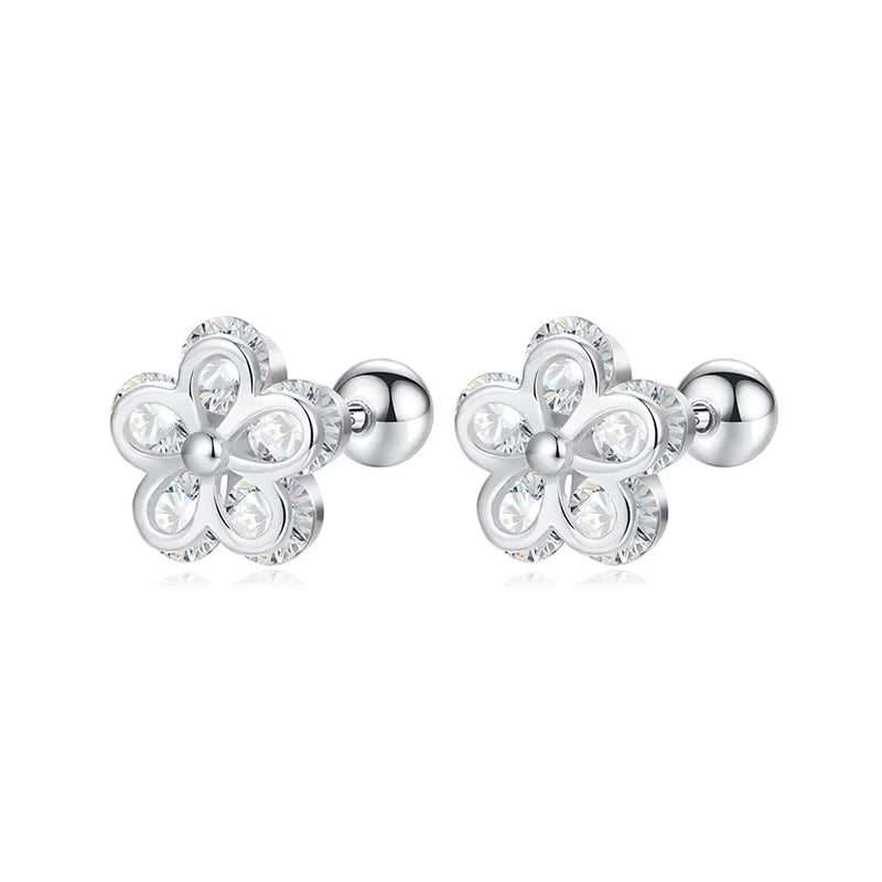 Aretes Florecita con Zirconias