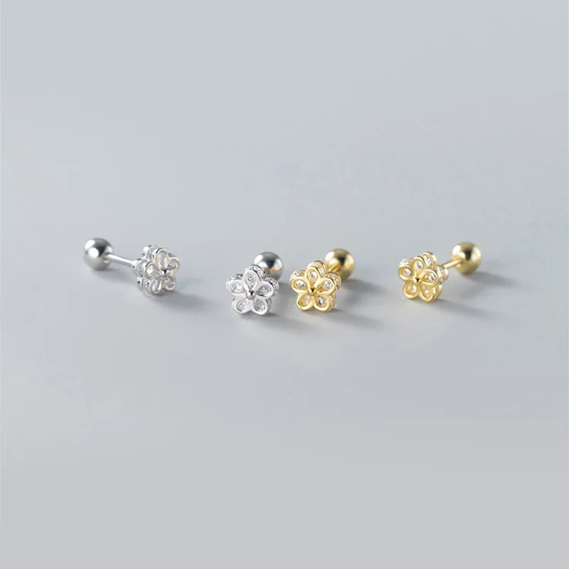 Aretes Florecita con Zirconias